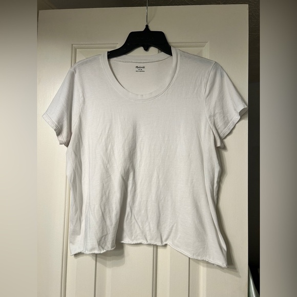 Madewell Slub Boxy-Crop Tee Medium - Picture 3 of 7